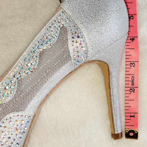 Sz 8 Beautiful Sparkling Heels - Picture 8 of 9